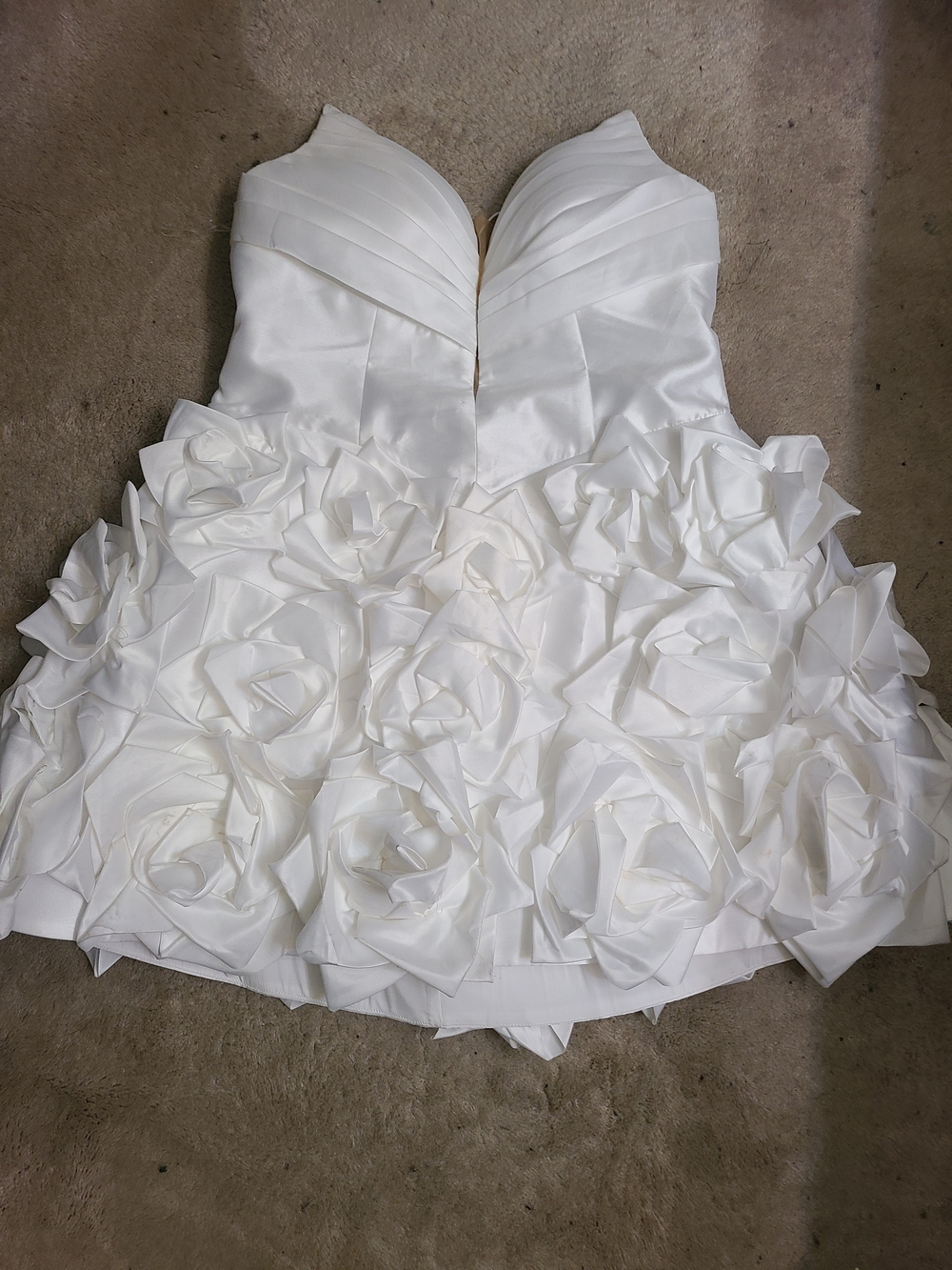 Fashion Nova White Floral Rosette Girls Party Dress